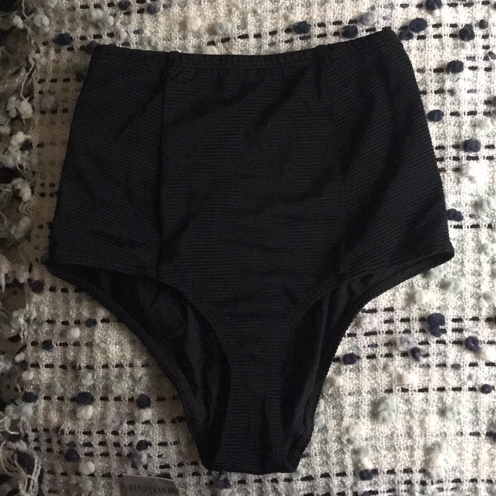 American Apparel high waisted ribbed swim bottoms
